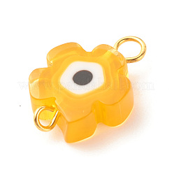 Handmade Millefiori Glass Connector Charms&nbsp;PALLOY-JF01341