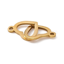 304 Stainless Steel Connector Charms&nbsp;STAS-E179-09G