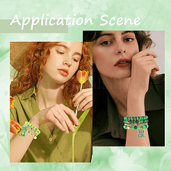 Saint Patrick's Day Theme DIY Polymer Clay Beads Multi-layer Bracelet Making Kits&nbsp;DIY-SC0028-61