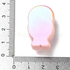 Electroplate Number Theme Resin Beads&nbsp;RESI-Q015-01I