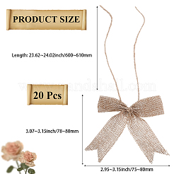 Christmas Polyester Bowknot for Gift Box Decoration&nbsp;AJEW-WH20033-136A