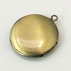 Brass Locket Pendants&nbsp;KK-MSMC002-M1
