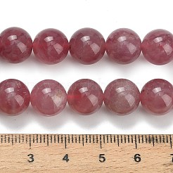 Natural Madagascar Rose Quartz Beads Strands&nbsp;G-L642-B20-10mm