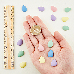 80pcs 4 colors Opaque Spray Painted Acrylic Cabochons&nbsp;ACRP-DC0001-01