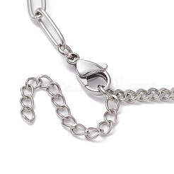 Natural Gemstone Round Link Bracelet&nbsp;BJEW-JB10032-02