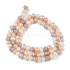 Natural Cultured Freshwater Pearl Beads Strands&nbsp;PA-CBAC463-05