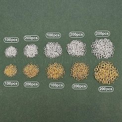 1000Pcs 5 Style Iron Open Jump Rings&nbsp;IFIN-UN0001-04