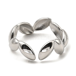 Non-Tarnish 304 Stainless Steel Open Cuff Rings&nbsp;RJEW-Z018-30P