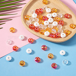 60Pcs 4 Colors Acrylic Beads&nbsp;SACR-TA0001-79