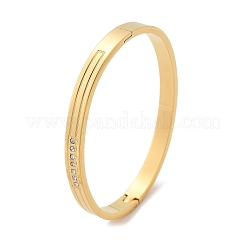 304 Stainless Steel Rhinestone Bangles for Women&nbsp;BJEW-Z092-17G