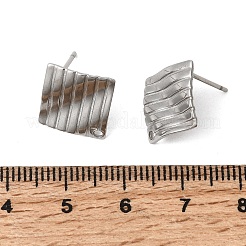 304 Stainless Steel Stud Earring Findings&nbsp;STAS-D217-02P