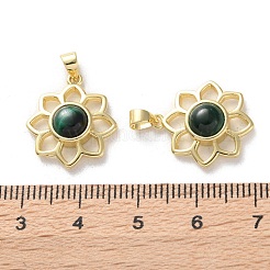 Natural Malachite Pendants&nbsp;G-B123-02G-04