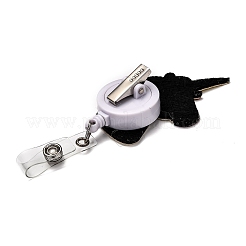 Unicorn Glitter Powder Felt & ABS Plastic Badge Reel&nbsp;X-AJEW-I053-40