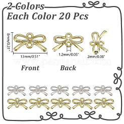 40Pcs 2 Colors Alloy Links/Connectors&nbsp;PALLOY-PH0025-66