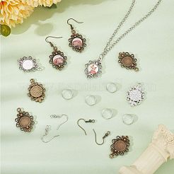 DIY Blank Dome Earrings Making Kit&nbsp;DIY-SC0021-58