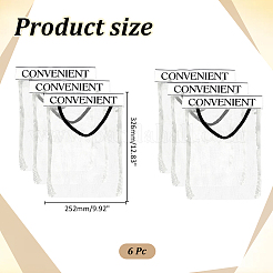 Polyester Sticky Wall Mount Mesh Plastic Bag&nbsp;AJEW-WH0481-804