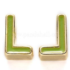 Rack Plating Alloy Enamel Beads&nbsp;ENAM-S122-033L-NR