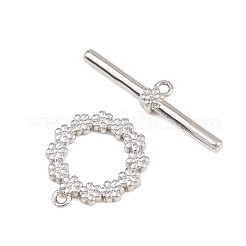Brass Toggle Clasps&nbsp;KK-G548-34B-P