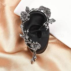 316 Surgical Stainless Flower Cuff Earrings&nbsp;EJEW-C160-05B