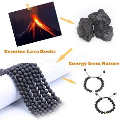 Natural Lava Rock Beads Strands&nbsp;X-G-OC0001-38-10mm