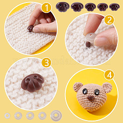 70 Bags 5 Styles Oval Resin Craft Nose&nbsp;DIY-GA0008-23B