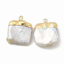 Baroque Natural Keshi Pearl Pendants&nbsp;PEAR-P004-27KCG