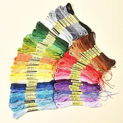 7 Sets 7 Colors Cotton Crochet Threads&nbsp;OCOR-FS0001-02A