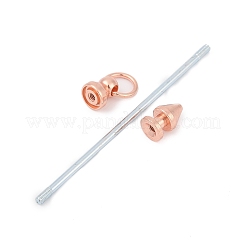 Alloy Bar Beadable Keychain for Jewelry Making DIY Crafts&nbsp;KEYC-A015-01RG