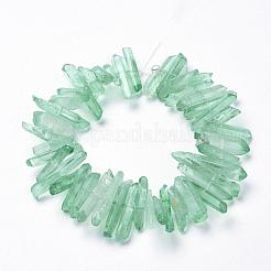 Natural Quartz Crystal Points Beads Strands&nbsp;G-K181-B02
