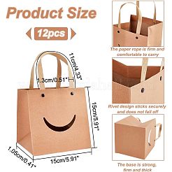 Funny Craft Paper Handbags&nbsp;CARB-WH0018-02A