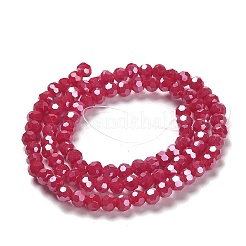 Electroplate Opaque Glass Beads Strands&nbsp;LS-EGLA-A035-P4mm-A16