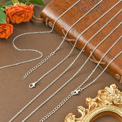 6Pcs Iron Cable Chains Necklaces Set for Women&nbsp;MAK-YW0001-06