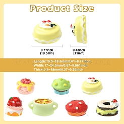 35Pcs 7 Styles Opaque Resin Cabochos&nbsp;RESI-CJ0005-08