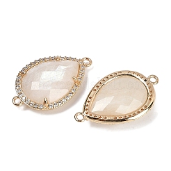 Natural Moonstone Faceted Teardrop Links&nbsp;G-B126-03G-06