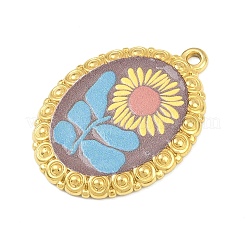 Printed 304 Stainless Steel Pendants&nbsp;STAS-P419-01G-04