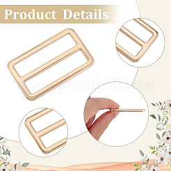 8Pcs 4 Styles Alloy Slider Buckles&nbsp;FIND-GF0007-01LG