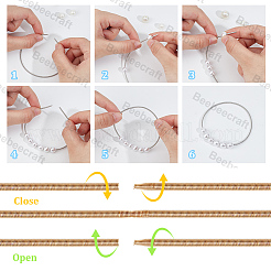 45Pcs 3 Colors Spring Bracelets&nbsp;TWIR-BBC0001-07