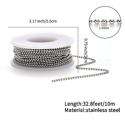 304 Stainless Steel Ball Chains and Ball Chain Connectors Set&nbsp;CHS-YW0001-01A