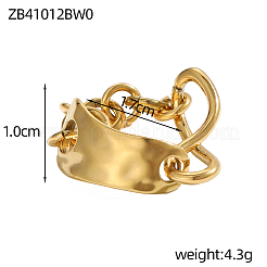 Exaggerated 304 Stainless Steel Rings for Women&nbsp;STAS-OY008-24G