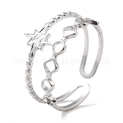 Tarnish Resistant 304 Stainless Steel Finger Rings&nbsp;RJEW-L102-26P