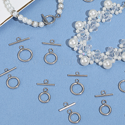 40 Sets 4 Style 304 Stainless Steel Toggle Clasps&nbsp;STAS-BBC0007-50