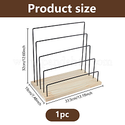 5-Tier Black Iron Earring Card Display Stands&nbsp;EDIS-WH0041-03
