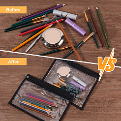 3 Sizes Transparent PVC Zipper Jewelry Bag Gift Pouch&nbsp;ABAG-CN0001-11B