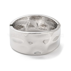 Alloy Wide Hinged Bangles&nbsp;BJEW-C058-01P