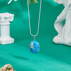 925 Sterling Silver 6 Claw Prongs Pendant Blank Cabochon Settings&nbsp;STER-BC0003-31P