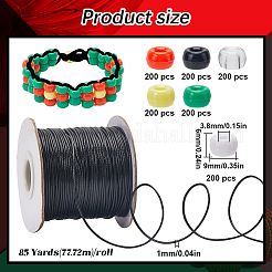 DIY Christmas Barrel Plastic Beads Bracelets Making Kits&nbsp;DIY-SC0027-13