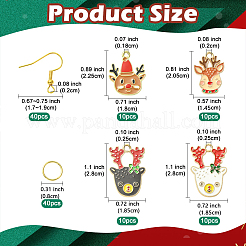 DIY Christmas Reindeer Earring Making Kit&nbsp;DIY-YW0017-80