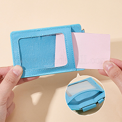 2 Sets 2 Colors Rectangle Imitation Leather Name Card Holders&nbsp;AJEW-SC0004-35