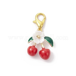 3Pcs Alloy Enamel & Rhinestone Pendant Decorations&nbsp;HJEW-JM04106