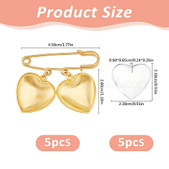 Alloy Brooches Findings&nbsp;JEWB-FH00055